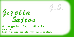 gizella sajtos business card